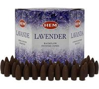 Anémona Backflow Hem Premium - Conos naturales y amaderados - Lote de cajas (lavanda, 1 caja)