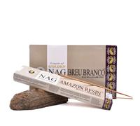 Anemone - Enecens Vijayshree Golden Premium - Varillas naturales y de madera - Paquete de latas de 15 g (Breu de Amazonia, 12 cajas)