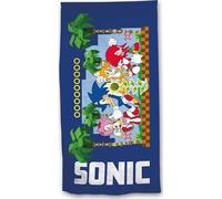 Anemone - Toalla de playa de microfibra Sonic The Hedgehog 70 x 140 cm - Secado rápido 250 GSM - Toalla de baño infantil adulto - ligera compacta piscina viaje (C)