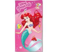 Anemone Toalla de playa microfibra Princesa Disney 70 x 140 cm - Secado rápido 250 GSM - Toalla de baño infantil niña - Ligera compacta piscina viaje (C)