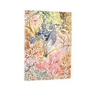 Paperblanks Cuaderno Midi Anemone (William Kilburn) lineado, tapa blanda, cierre elástico