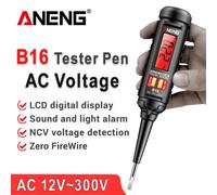 ANENG B16 pluma medidora Digital de detección inteligente sin contacto 12V-300V Detector de voltaje NCV herramientas medidoras de puntería de voltaje B16 tester pen