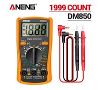 ANENG-multímetro Digital DM850, herramienta profesional automática de 1999 recuentos, probador de voltaje automático de CA/CC, amperímetro de corriente de ohmios, Detector Yellow with box