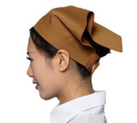 Anevous Gorro de Cocinero Triangular Ajustable,Gorro de Chef para Hombre y Mujer,Gorro Antipolvo para Cocina,Cubierta para la Cabeza para Restaurante,Hogar y Hotel,Caqui