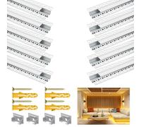 Angdarun LED profesional para tiras de 18 mm, paquete de 10 x 1 m, difusor de pared y techo, cubierta LED, difusor Philips Hue Strip
