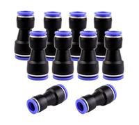 ANGEEK 10 piezas conector de aire comprimido con diámetro de tubo de 16 y 12 mm, conectores neumáticos de inserción rápida para conexión de aire y agua