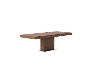 ANGEL CERDÁ 1015C Mesa comedor extensible nogal , Nogal , Chapa Nogal , 180/240 x 100 x 75 cm.
