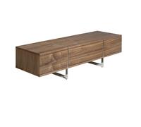 Ángel Cerdà Mueble TV 3045C Nogal con patas de acero inoxidable 180 x 56 x 46 cm