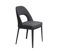 ANGEL CERDÁ 4023C Silla comedor patas acero negro , Negro , Tela , 47 x 50 x 80 cm.