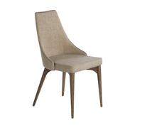 ANGEL CERDÁ 4032C Silla comedor tapizada tela , Nogal Beige , Tela , 50 x 60 x 91 cm.