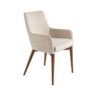 ANGEL CERDÁ 4048C Silla comedor tapizada tela beige , Beige , Tela , 57 x 64 x 88 cm.