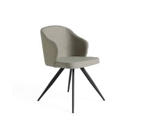 ANGEL CERDÁ 4057C Silla comedor tapizada tela gris , Gris Negro , Tela , 48 x 57 x 82 cm.
