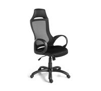 ANGEL CERDÁ 4074C Silla oficina giratoria negro , Negro , Tela , 63 x 64 x 120/132 cm.