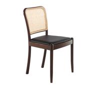 ANGEL CERDÁ 4094C Silla comedor respaldo rattán cuadrada , Nogal Negro , Rattan , 48 x 50 x 84 cm.
