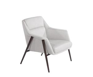 ANGEL CERDÁ 5010C Sillón tapizado tela blanca , Blanco , Tela , 78 x 76 x 77 cm.