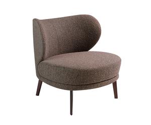 ANGEL CERDÁ 5079C Sillón tapizado tela marrón , Marrón , Tela , 82 x 84 x 76 cm.