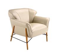 ANGEL CERDÁ 5129C Sillón piel arena , Arena , Piel , 86 x 85 x 81