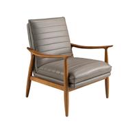 ANGEL CERDÁ 5130C Sillón piel gris oscuro , Gris Oscuro , Piel , 73 x 83 x 91