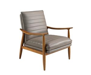 ANGEL CERDÁ 5130C Sillón piel gris oscuro , Gris Oscuro , Piel , 73 x 83 x 91