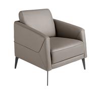 ANGEL CERDÁ 5134C Sillón piel gris oscuro , Gris Oscuro , Piel , 78 x 80 x 82