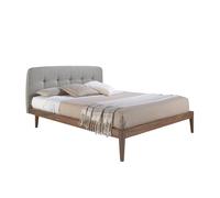 ANGEL CERDÁ 7177C Cama capitoné tela color gris , Gris , Tela , 172 x 217 x 98