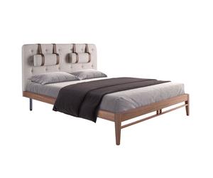 ANGEL CERDÁ 7179C Cama capitoné tela color gris , Gris , Tela , 172 x 216 x 110