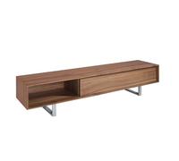 Angel cerda mueble tv nogal y acero cromado