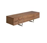 Ángel Cerdà Mueble TV 3045C Nogal con patas de acero inoxidable 180 x 56 x 46 cm