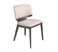 Angel Cerdá - Silla Comedor Tapizada en Tela Gris | Sillas Comedor Modernas, Diseño Minimalista, Elegante | 53 x 55 x 78 cm, Patas de Madera Roble Ceniza | Cómoda, para Comedor, Salon