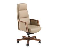 Ángel Cerdà - Silla de oficina giratoria modelo 4213 polipiel visón ergonómica diseño moderno