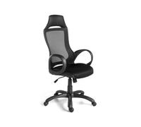 ANGEL CERDÁ 4074C Silla oficina giratoria negro , Negro , Tela , 63 x 64 x 120/132 cm.