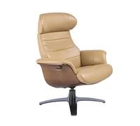Angel cerda sillón giratorio reclinable piel arena