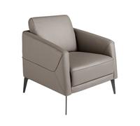 ANGEL CERDÁ 5134C Sillón piel gris oscuro , Gris Oscuro , Piel , 78 x 80 x 82