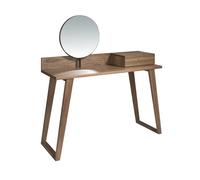 Ángel Cerdà Tocador 7000C madera nogal con espejo giratorio y cajón lateral, 120x45x126 cm