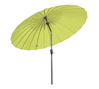 Angel Living 250cm Parasol de Acero de Jardín con Manivela, Sombrilla Inclinada muy Estado con Mástil de Diamentro de 38mm, para Jardín Patío Terraza (Manzana verde)
