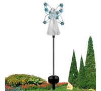 Ángel luces solares jardín al aire libre, 7 bombillas de luz LED