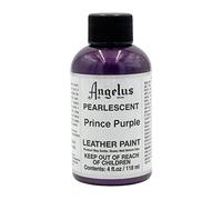 Angelus Leather Paint, Pearlescent Prince Purple, 4 Ounce Jar (733-01-453)