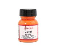Angelus Pintura acrílica de cuero para monedero, vinilo de cuero, 1 onza, coral