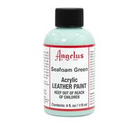 Angelus Pintura acrílica para cuero para monedero, vinilo de cuero, 4 onzas, verde espuma de mar
