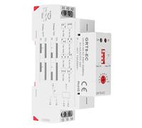 ANGGREK Relé de Tiempo de Función Dual Relé de Tiempo de Retardo ABS AC230V o AC24V DC24V con Indicador LED Ajustable de 0,1 Segundos a 10 Días para Control Remoto Comunicación Control Automático