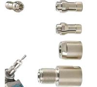 Angle Grinder - Kit de conversión de 3 mm/6 mm de doble culata, amoladora de ángulo a adaptador recto para metal, madera/piedra (3 mm + 6 mm)