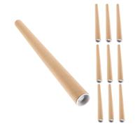 Angoily 10 Unidades Tubo de Cartón Kraft para Pósteres con Tapa, Envío | Pared Interior Lisa, Extracción Suave, Protege Documentos y Materiales, Mantiene Verticalidad, para Arquitectos y Educadores