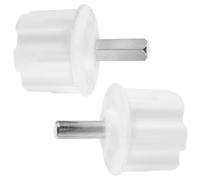 Angoily 2 Piezas Kit de Montaje de Toldo Herrajes de Plástico y Hierro para Toldos de Patio, Soporte Resistente a Condiciones Meteorológicas, Compatible con Balcones y Terrazas