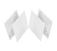 Angoily 2piezas Deflector De Aire Acondicionado Cuadrado Ganchos Control De Dirección Del Viento Para Mayor Comodidad y Fácil Limpieza