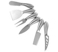 Angoily 6 Piezas Kit para Cortar Queso de Acero Inoxidable, Uso Versátil | Acabado Liso y Mangos Pulidos, para Jamón y Mantequilla, Cocina Doméstica, Restaurantes y Catering