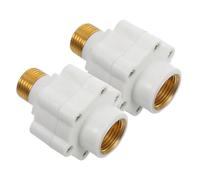 Angoily Accesorios Ignífugos para Calentadores de Agua Eléctricos y Solares, 2 Piezas, Material Abs y Cobre, Instalación Fácil para Baño y Cocina