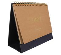 Angoily Calendario de Sobremesa de Pie 2026-2027 de Papel Marrón | Diseño Minimalista Moderno, Formato Mensual para Oficina y Espacios Académicos, Escritura Limpia sin Traspaso
