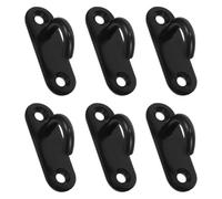 Angoily Ganchos de Fijación en U de Acero Inoxidable para Montaje en Techo, 6 Piezas Placa para Colgar Columpios, Sacos de Arena y Otros Accesorios en Exteriores