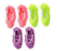 Angoily Pantuflas de Microfibra Diseño y Fácil de Limpiar para Limpieza del Hogar, 6 Piezas Cubre Zapatos para Trapeador sin