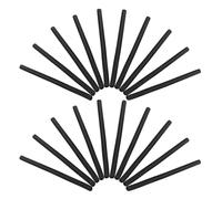 Angoily Protectores de Plástico para Puntas de Perchas de Alambre, Funda Negra de PVC Elasticidad y Fácil Instalación para Ropa en Armarios, Pack de 20 Piezas